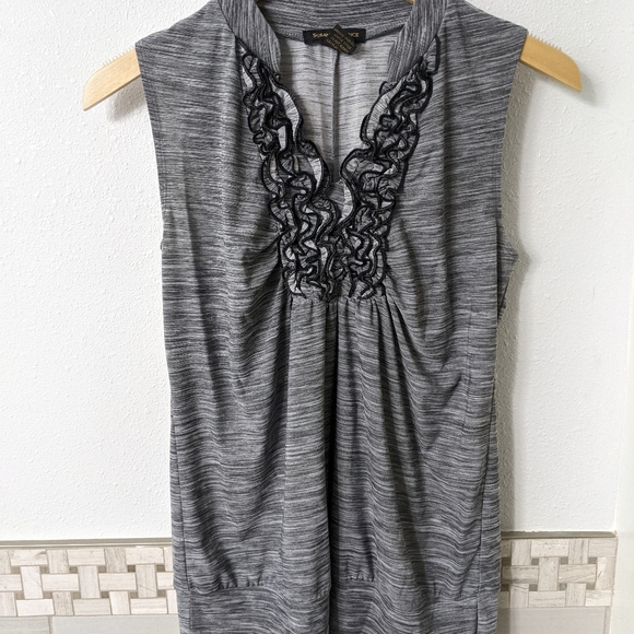 Susan Lawrence Ruched V-neck Blouse - Picture 2 of 4